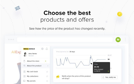 Up to 40% Cashback: AliExpress & eBay — Megabonus screenshot
