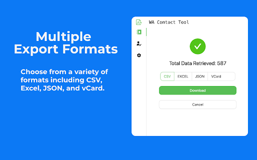 WA Contact| Bulk Export, Check, Send Message, Remark screenshot