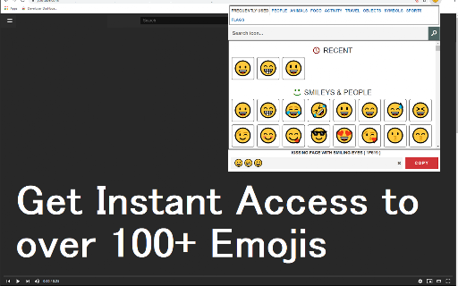Emoji Keyboard for Google Chrome™ screenshot