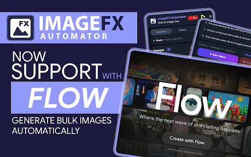 ImageFX Automator - Bulk AI Image Generation with Nano Banana 2 & Pro screenshot