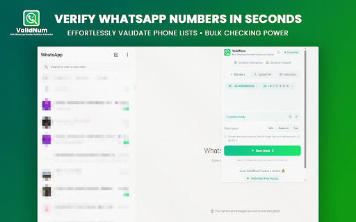 ValidNum - Bulk WhatsApp Number Validator & Checker screenshot