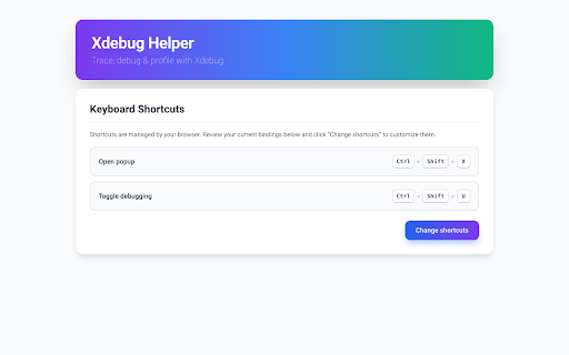 Xdebug Helper screenshot