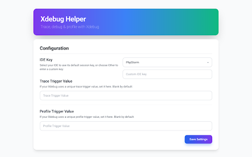 Xdebug Helper screenshot