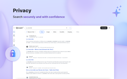 Qwant - Search engine and tracker blocker screenshot