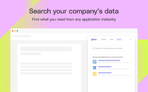 Glean screenshot