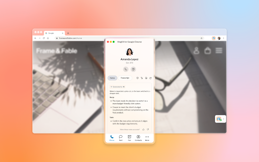 RingCentral for Google screenshot