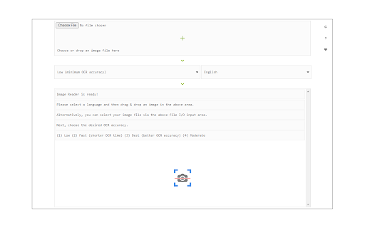 Image Reader (OCR) screenshot