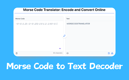 Morse Code Translator - Encode and Convert Online screenshot