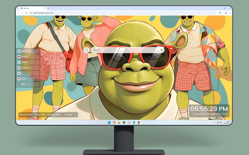 Preppy Shrek Live Wallpaper screenshot