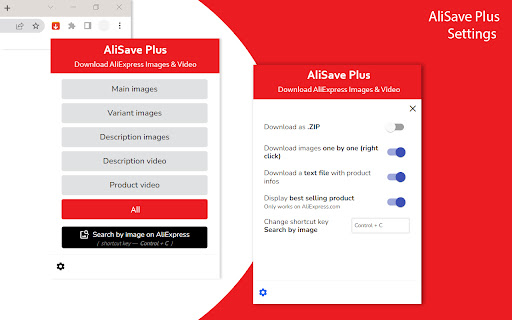 AliSave Plus - Download AliExpress Images screenshot