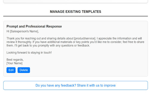 Gmail Template Creator screenshot
