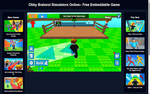 Obby Brainrot Simulators Online screenshot