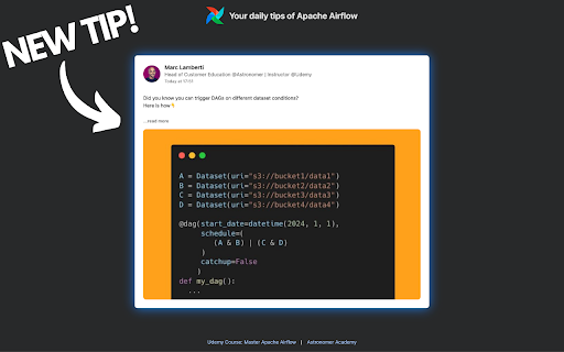 The Airflow Daily Tips screenshot