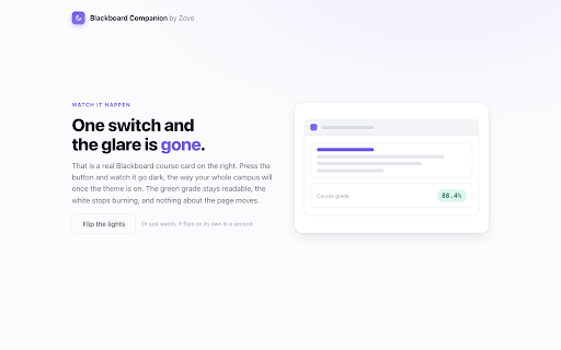 Dark Mode & Grade What-If for Blackboard Learn screenshot
