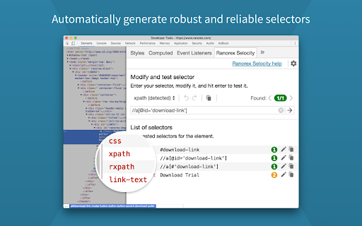 Ranorex Selocity screenshot