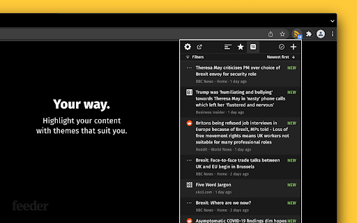 RSS Feed Reader screenshot