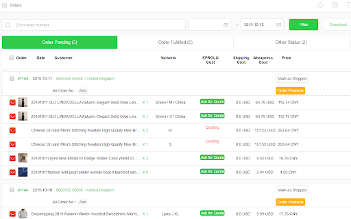 EPROLO - Aliexpress product importer screenshot