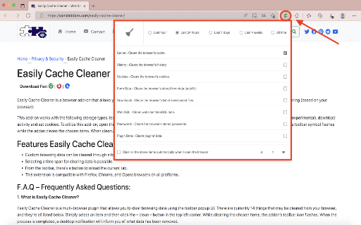 Easily Cache Cleaner screenshot
