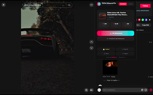 TikTok Enhanced Pro – TikTok Video Downloader by UnifyBrowse screenshot