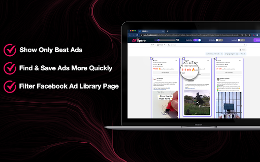 AdSparo - AdLibrary Ad Finder & Ad spy Tool screenshot