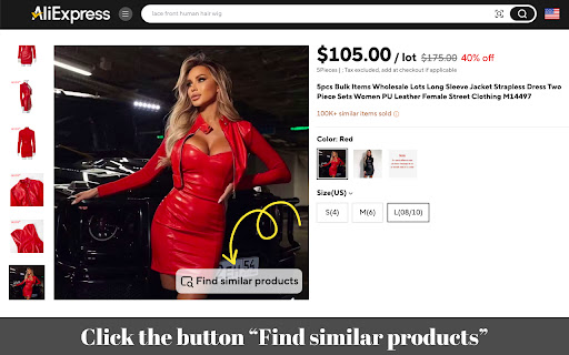 AliExpress: Search similar products screenshot