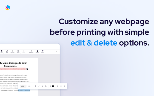 PrintFriendly: Print Clean Pages, Save as PDF & Screenshot, AI Tools screenshot