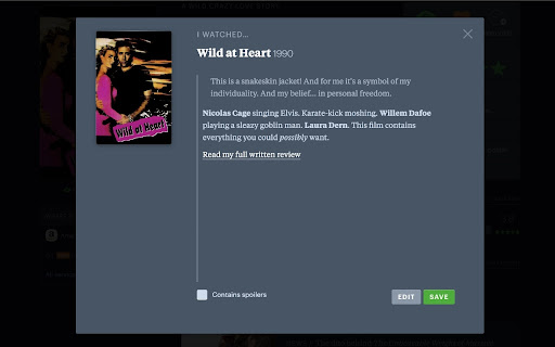 Letterboxd Text Formatter screenshot