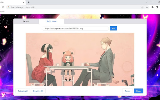 Backgrounds for Chrome-Chan screenshot