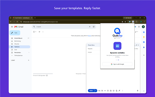 Quikrep - Email Template Manager screenshot