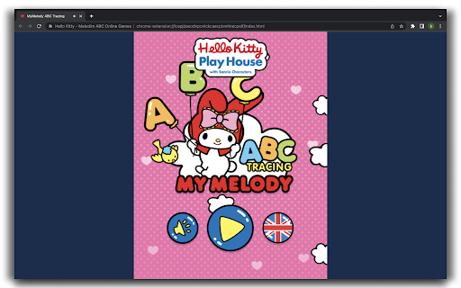 Hello Kitty - My Melody ABC - HTML5 Game screenshot