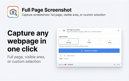 Full Page Screenshot screenshot