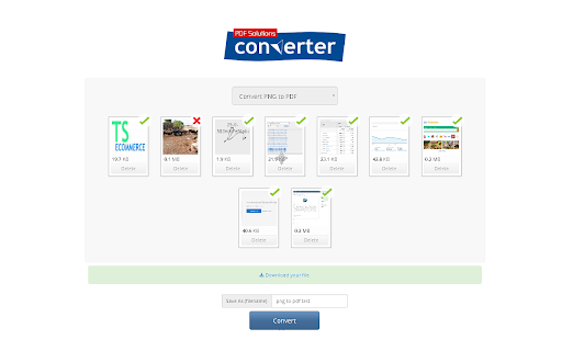 PNG to PDF Converter screenshot