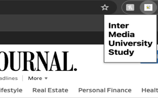 Inter-University Media Study screenshot