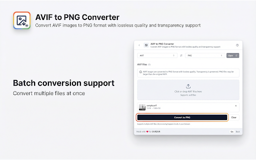 AVIF to PNG screenshot