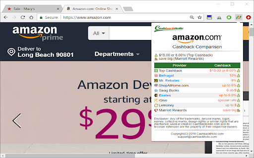 Cashback Comparison screenshot