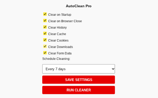 AutoClean Pro screenshot