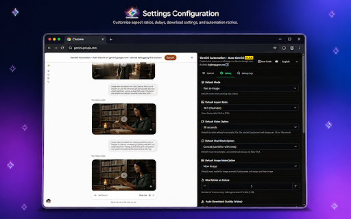 Gemini Automation - Auto Gemini on gemini.google.com screenshot