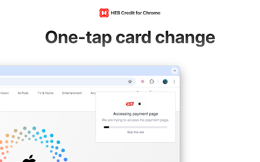 H-E-B Credit for Chrome screenshot