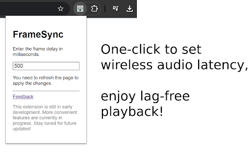 Frame Sync (Fix for Wireless Audio Delay) screenshot