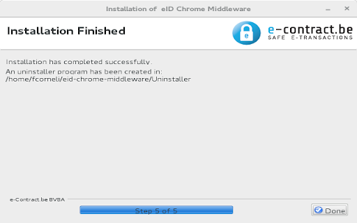 eID Chrome Extension screenshot