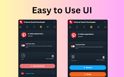 Pinterest Board Bulk Downloader screenshot