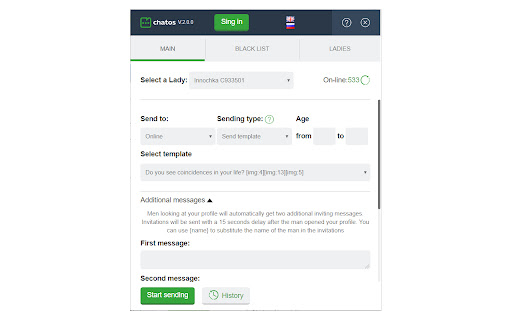 CharmDate| Чаты+Письма помощник | ChatOS screenshot
