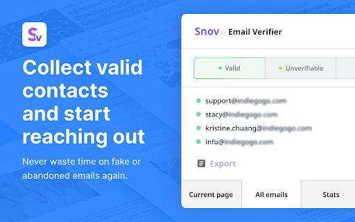 Email Verifier by Snov.io screenshot