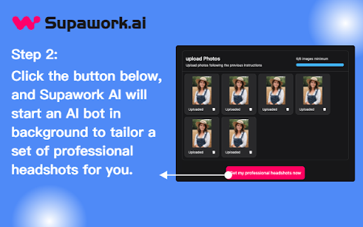 AI Headshots Generator - Supawork AI screenshot