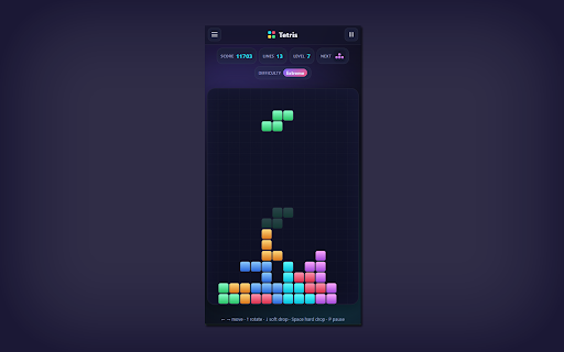 Tetris — Side Panel screenshot