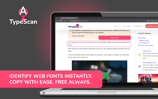TypeScan What Font Finder screenshot