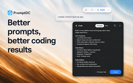PromptDC – AI Prompt & Writing Assistant screenshot