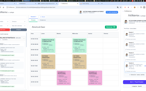 PoliMaterias screenshot