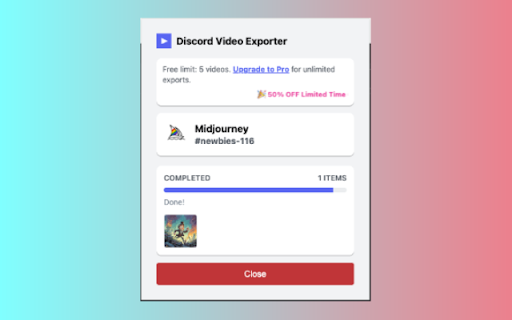 Discord Video Downloader screenshot
