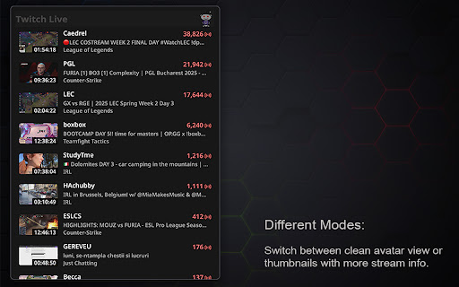 Twitch Live screenshot